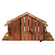 Empty Nordic style nativity stable 25x50x25 cm s5