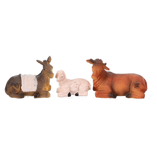 Stable with resin figurines, 25x50x25 cm 8