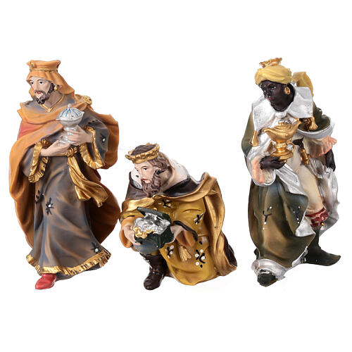 Nativity scene stable with 10-12 cm set 30x50x30 cm 4