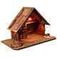 Nativity scene stable with light 30x50x30 cm s2