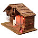 Empty stable for 10-12 cm Nativity Scene, wood, 35x60x30 cm s4