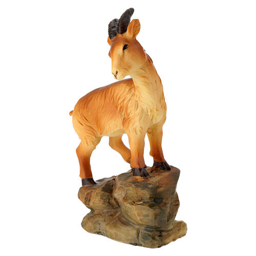 Camoscio e stambecco in resina 10 cm per presepe 12-14 cm 3