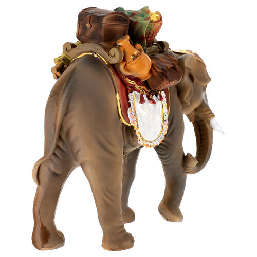 Elefante resina 14 cm per presepe 24-30 cm 4