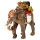 Elefante resina 14 cm per presepe 24-30 cm s2