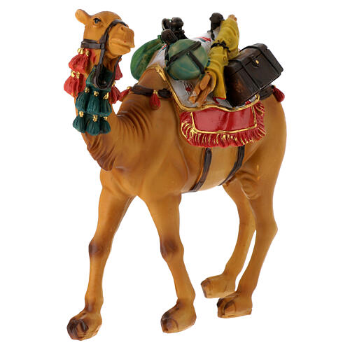 Resin camel figurine 14 cm for 24-30 cm nativity scene 2