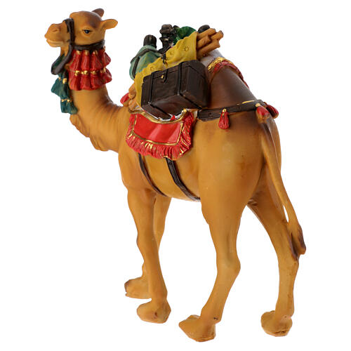 Resin camel figurine 14 cm for 24-30 cm nativity scene 4