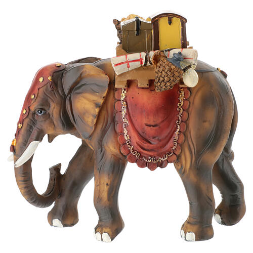 Elefante 12 cm in resina presepe da 8 cm 1