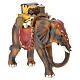 Elefante 12 cm in resina presepe da 8 cm s3