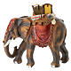 Elephant statue 12 cm in resin, 24-30 cm nativity scene s1