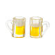 Conjunto 2 peças canecas de cerveja 1 cm presépio 8-10 cm s1