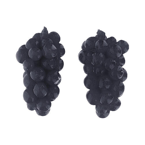 Set 2 pcs grappe de raisin noir 2,5 cm crèche 8-10 cm 1