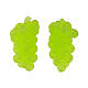 Set 2 pz uva a grappoli bianca 2,5 cm presepe 8-10 cm s1