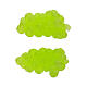 Set 2 pz uva a grappoli bianca 2,5 cm presepe 8-10 cm s2
