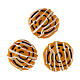 Cinnamon roll 3 pcs of 2 cm PVC for nativity scene 8-10 cm s1