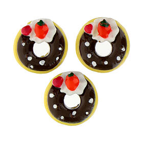 Set aus 3 Donuts – Ø 2 cm, Krippenzubehör für 8–10 cm Figuren-Serie