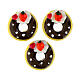 Set aus 3 Donuts – Ø 2 cm, Krippenzubehör für 8–10 cm Figuren-Serie s2