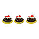 Trio of donuts 1.5 cm nativity scene 8-10 cm s1