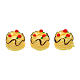 Confezione 3 pezzi torte gialle 1,5 cm presepe 8-10 cm s1