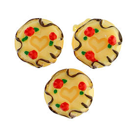 3 pieces of yellow cake 1.5 cm nativity scene 8-10 cm