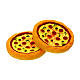 Set 2 pizze resina 3 cm presepe 8-10 cm s2