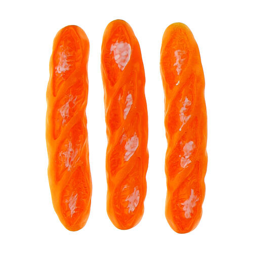 Set aus 3 Baguettes – Länge 5 cm, Krippenzubehör für 8–10 cm Figuren-Serie 2