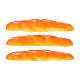 Set of 3 loaf bread, 5 cm nativity scene 8-10 cm s1