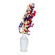 Vaso lungo con fiori 1pz 6 cm presepe 8-10 cm s2