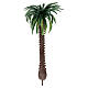 Palm tree with detailed trunk and leaves, h 12 cm, for 8-10 cm Nativity Scene s1