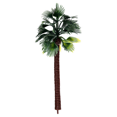 Big palm tree with thin trunk and no base, h 18 cm 1