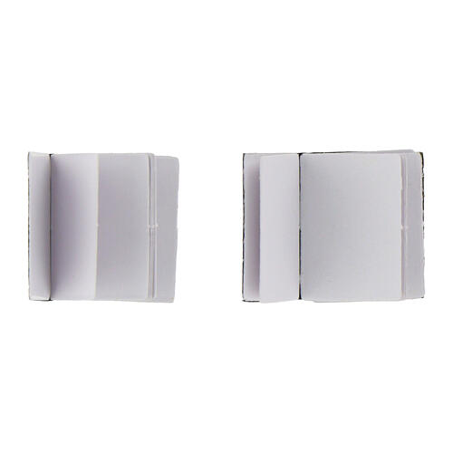 Set aus 2 Büchern – 2 × 2 cm, Krippenzubehör für 8–10 cm Figuren-Serie 2