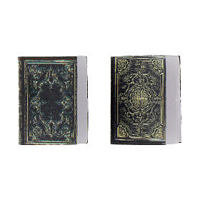 Set of 2 books, 2x2 cm, for 8-10 cm Nativity Scene