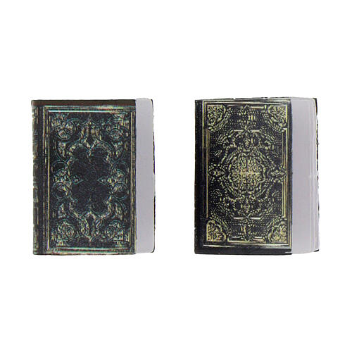 Set of 2 books, 2x2 cm, for 8-10 cm Nativity Scene 1