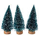 Trio sapins enneigés 10 cm crèche 4-6 cm s1