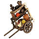 Carretto alimenti misto 15x15x5 cm presepe 16-18 cm s1
