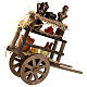 Carretto alimenti misto 15x15x5 cm presepe 16-18 cm s3