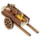 Carretto in legno pane cm 8x10x5 cm presepe 8-10 cm s2