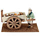 Carretto in legno 5x15x10 cm con fornaio 10 cm s1