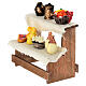 Markttisch mit Lebensmitteln 10×10×5 cm für Krippe mit 12–14 cm Figuren-Serie s3