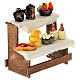 Estante com comida e recipientes 10x10x5 cm presépio 12-14 cm s2