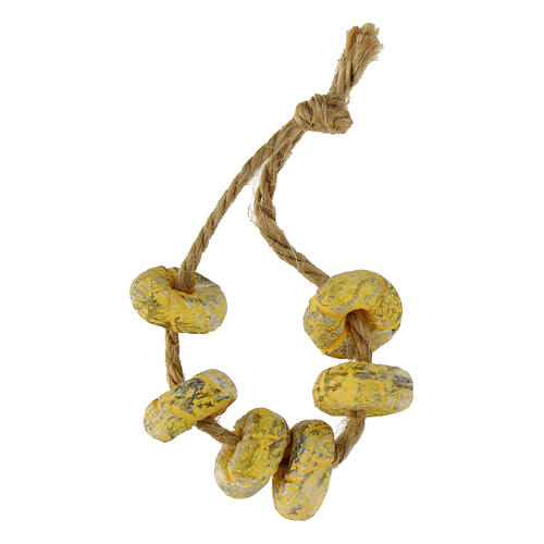 Bagels on a rope, resin accessory of 1.5 cm for 8-10 cm Nativity Scene 2