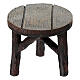 Tisch, rund aus Resin 6×6 cm für Krippe mit 12–14 cm Figuren s1