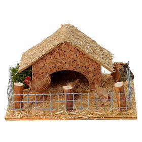 Chicken pen of 10x10 cm for 10 cm Nativity Scene