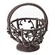 Metal basket of 3x3 cm for 10 cm Nativity Scene s1