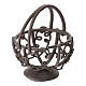 Metal basket of 3x3 cm for 10 cm Nativity Scene s2