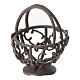 Metal basket of 3x3 cm for 10 cm Nativity Scene s3