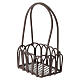 Metal basket with long handles, 6x4 cm, for 20 cm Nativity Scene s2