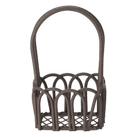 Koszyk metalowy 5x3 cm do szopki 8-10 cm