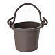 Metal bucket 4x2 cm nativity scene 8-10 cm s1