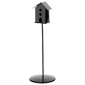 Casita para pájaros metal 12 cm belén 10-12 cm