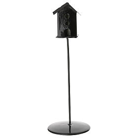 Casita para pájaros metal 12 cm belén 10-12 cm